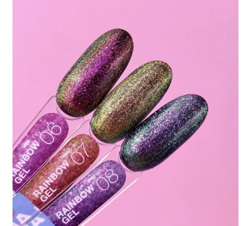 Блискітки для нігтів LunaMoon Rainbow Gel 5 мл (06) Блискітки для нігтів LunaMoon Rainbow Gel 5 мл (06)