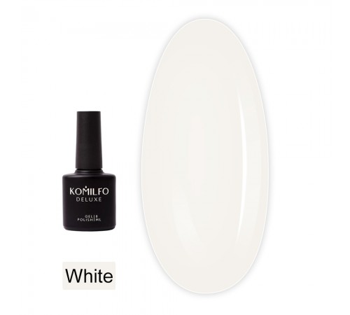Топ KOMILFO No Wipe Milky без липкого шару 8 мл (White) Топ KOMILFO No Wipe Milky без липкого шару 8 мл (White)