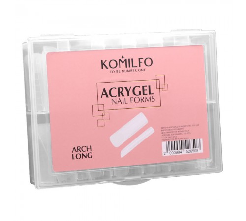 Форми верхні для нарощування нігтів KOMILFO Acry Gel 130 шт (Arch (арочні)) Форми верхні для нарощування нігтів KOMILFO Acry Gel 130 шт (Arch (арочні))