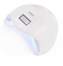 Лампа SUN 5 LED/UV гібрид з дисплеєм Біла 48 Вт