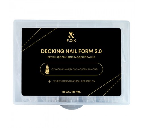 Форми верхні FOX Decking Nail from 20 120 шт (Сучасний Мигдаль) Форми верхні FOX Decking Nail from 20 120 шт (Сучасний Мигдаль)