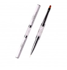Пензлик KOMILFO Double Gel oval 4 (Nylon) Liner 7 (Nylon)
