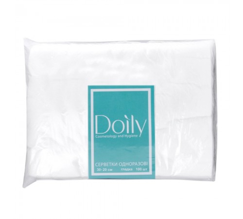 Серветки гладкі Doily 30*20 см 40 г/м2 100 шт. Серветки гладкі Doily 30*20 см 40 г/м2 100 шт.