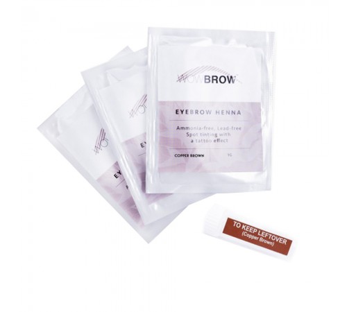 Хна для брів Vivienne WOWBROW (3 сашета 1 гр) (Copper Brown) Хна для брів Vivienne WOWBROW (3 сашета 1 гр) (Copper Brown)