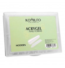 Форми верхні для нарощування нігтів KOMILFO Acry Gel 120 шт (Modern)