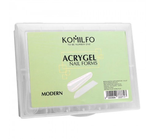 Форми верхні для нарощування нігтів KOMILFO Acry Gel 120 шт (Modern) Форми верхні для нарощування нігтів KOMILFO Acry Gel 120 шт (Modern)
