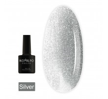 Гель-лак KOMILFO 9D Cats eye 8 мл (Silver)