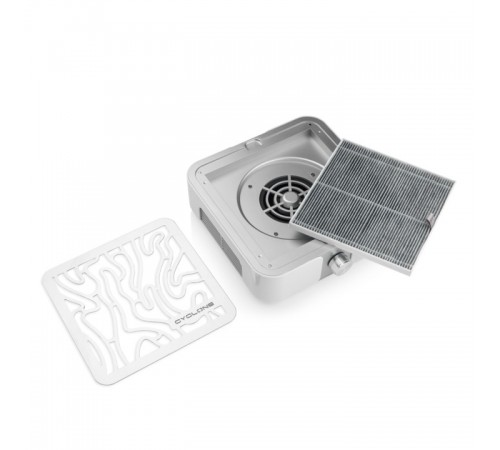 Витяжка CYCLONE X2 на 72W для манікюру і педикюру (Silver) Витяжка CYCLONE X2 на 72W для манікюру і педикюру (Silver)