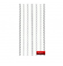Наклейки для нігтів KODI Nail Art Stickers Silver 011FL