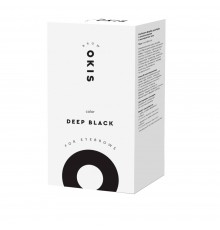 Фарба-крем для брів OKIS (окислювач + екстракт хни) (Deep Black)