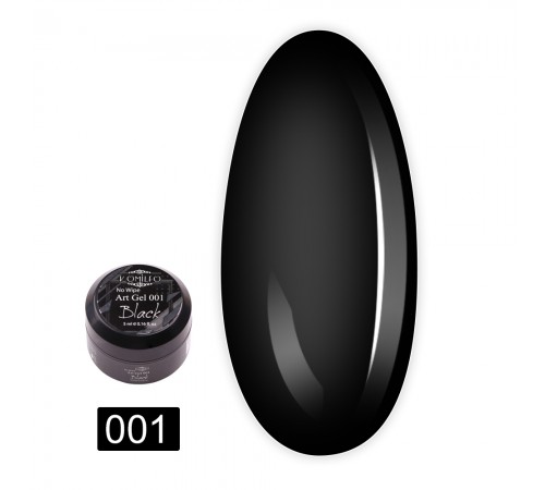 Гель KOMILFO Art No Wipe 5 г (001 Black) Гель KOMILFO Art No Wipe 5 г (001 Black)