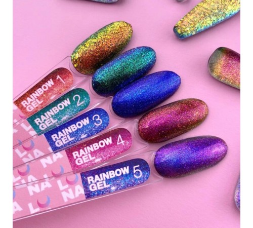 Блискітки для нігтів LunaMoon Rainbow Gel 5 мл (03) Блискітки для нігтів LunaMoon Rainbow Gel 5 мл (03)