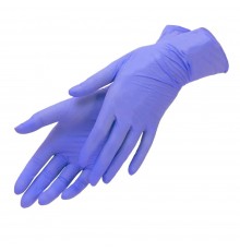 Рукавички нітрил без пудри текстуровані Polix PRO&MED 100 шт р M (Ice Blue)