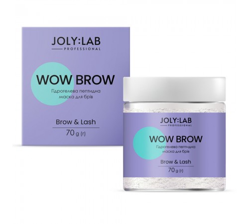 Маска гідрогелева пептидна для брів Joly:Lab Wow Brow 70 г Маска гідрогелева пептидна для брів Joly:Lab Wow Brow 70 г