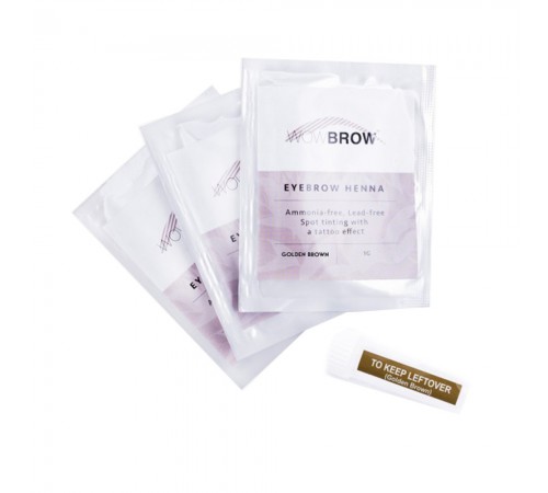 Хна для брів Vivienne WOWBROW (3 сашета 1 гр) (Golden Brown) Хна для брів Vivienne WOWBROW (3 сашета 1 гр) (Golden Brown)