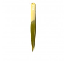 Пінцет професійний для брів Zola Gold (точечний)
