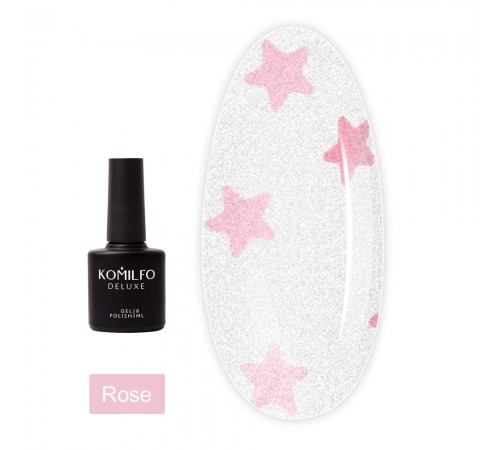 Топ KOMILFO No Wipe Star Nails 8 мл (Rose) Топ KOMILFO No Wipe Star Nails 8 мл (Rose)