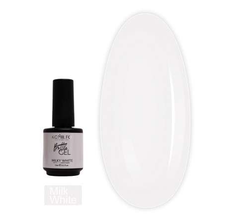 Гель KOMILFO Bottle Gel 15 мл (Milk White) Гель KOMILFO Bottle Gel 15 мл (Milk White)