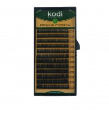 Брови KODI Straight Curl Чорні 12 рядів (0,12 6-7 мм)