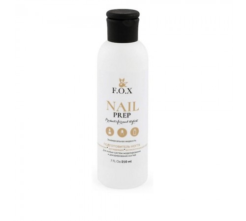 Знежирювач FOX Nail Prep 250 мл Знежирювач FOX Nail Prep 250 мл