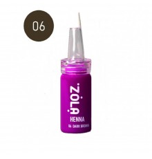 Хна Zola професійна для брів 5 гр (06 Dark brown)