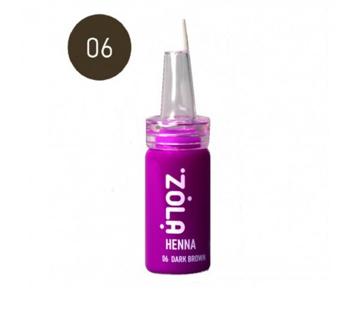 Хна Zola професійна для брів 5 гр (06 Dark brown) Хна Zola професійна для брів 5 гр (06 Dark brown)