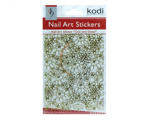 Наклейки для нігтів KODI Nail Art Stickers Gold 049BP Наклейки для нігтів KODI Nail Art Stickers Gold 049BP