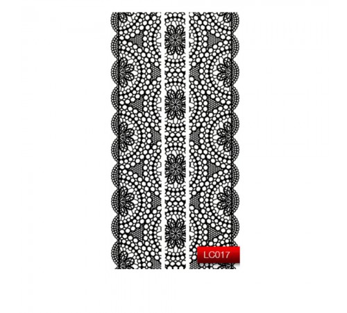 Наклейки для нігтів KODI Nail Art Stickers Black 017LC Наклейки для нігтів KODI Nail Art Stickers Black 017LC
