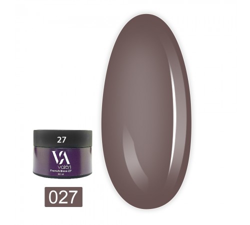 База для гель-лаку Valeri Base Color 30 мл (027) База для гель-лаку Valeri Base Color 30 мл (027)