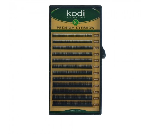 Брови KODI Natural Curl Чорні 12 рядів (0,06 4-8 мм) Брови KODI Natural Curl Чорні 12 рядів (0,06 4-8 мм)