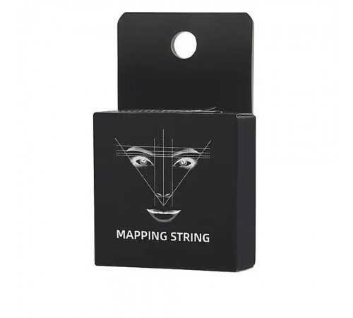 Нитка пофарбована для розмітки брів Mapping String 10 метрів (Чорна) Нитка пофарбована для розмітки брів Mapping String 10 метрів (Чорна)