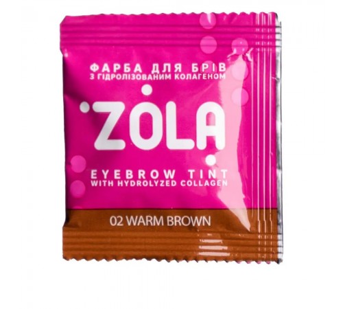 Фарба для брів + окислювач с колагеном Zola Eyebrow Tint With Collagen 5 мл (02 Warm brown) Фарба для брів + окислювач с колагеном Zola Eyebrow Tint With Collagen 5 мл (02 Warm brown)