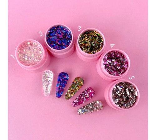 Блискітки для нігтів LunaMoon Unicorn Gel 5 мл (02) Блискітки для нігтів LunaMoon Unicorn Gel 5 мл (02)