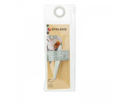 Пінцет для брів STALEKS BEAUTY & CARE 41 TYPE 4 TBC-41/4 вузькі скошені кромки Пінцет для брів STALEKS BEAUTY & CARE 41 TYPE 4 TBC-41/4 вузькі скошені кромки