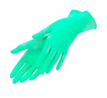 Рукавички нітрил без пудри текстуровані Polix PRO&MED 100 шт р M (Green Mint)
