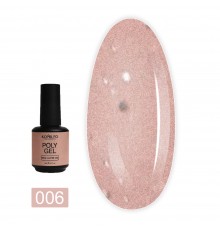 Гель KOMILFO PolyGel 15 г (006 Beige Glitter)