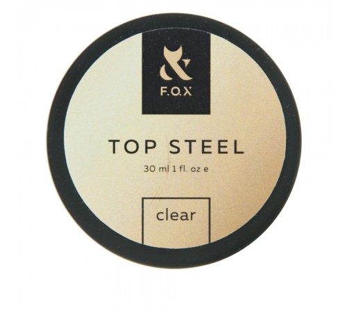 Топ для гель-лаку FOX Top Steel Clear (банку) 30 мл Топ для гель-лаку FOX Top Steel Clear (банку) 30 мл