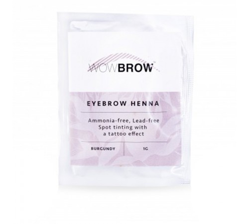 Хна для брів Vivienne WOWBROW 1 саше 1 гр (Burgundy) Хна для брів Vivienne WOWBROW 1 саше 1 гр (Burgundy)